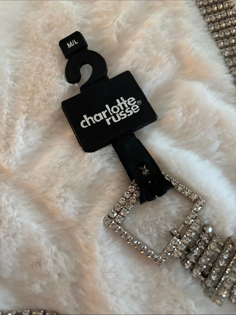 Charlotte Russe dazzling silver